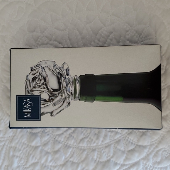 Mikasa Dining Mikasa Crystal Rose Wine Stopper Poshmark